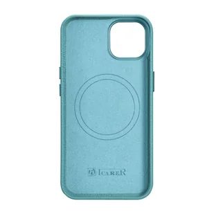 iCarer Litchi Premium Leather Case skórzane etui iPhone 14 magnetyczne z MagSafe zielony (WMI14220709-GN) - Etui i futerały do telefonów - miniaturka - grafika 2