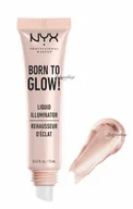 Rozświetlacze do twarzy i ciała - NYX Professional Makeup - BORN TO GLOW- LIQUID ILLUMINATOR - Rozświetlacz w płynie - 13 ml - SUNBEAM - miniaturka - grafika 1
