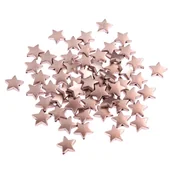 Dekoratorstwo - Koraliki Gwiazdki 1 Cm, 60 Szt., Różowe Złoto Dpcraft - miniaturka - grafika 1