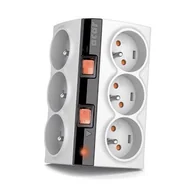 Listwy zasilające - Acar Listwa zasilająca SMART (6)3 m szara SMART-3M-SZARY (ACAR SMART-3M-SZARY) - miniaturka - grafika 1