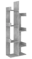 Półki do salonu - Nowoczesny regał z półkami beton F7-B09 - miniaturka - grafika 1
