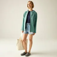 Kurtki i kamizelki sportowe damskie - Regatta Kurtka damska przeciwdeszczowa z membraną Bayletta Zielony, Rozmiar: 38 - miniaturka - grafika 1