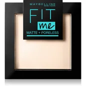 Pudry do twarzy - Maybelline New York fitme matowa i poreless puder 105 Natural, 1er Pack (1 X 9 G) B29225 - miniaturka - grafika 1