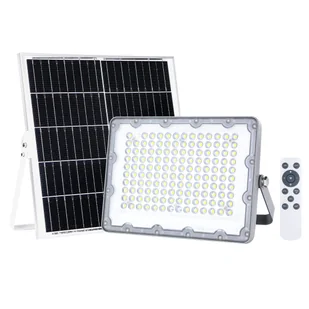Inspire Naświetlacz solarny Bevo srebrny 2000 lm IP65 LED - Lampy ogrodowe - miniaturka - grafika 1
