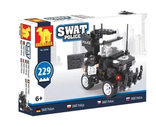 DROMADER KLOCKI SWAT POLICJA SAMOCHÓD POLICYJNY 229 ELEMENTÓW - Klocki - miniaturka - grafika 1