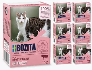 Bozita Cat Wołowina W Sosie 6 x 370g - Mokra karma dla kotów - miniaturka - grafika 1