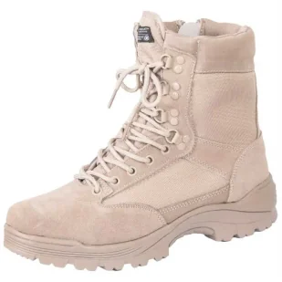 Buty wojskowe MIL-TEC Side-Zip HI - Khaki - Odzież taktyczna i umundurowanie - miniaturka - grafika 1