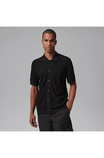 Męska rozpinana koszula do golfa Jordan Sport - Czerń - Nike - Koszule męskie Męska rozpinana koszula do golfa Jordan Sport - Czerń - Nike - Koszule męskie - miniaturka - grafika 1