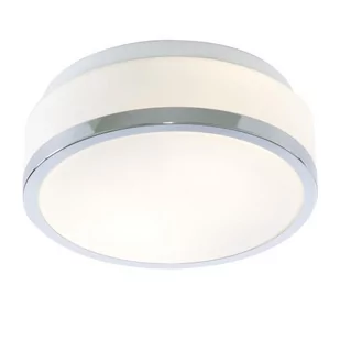 Searchlight Prosta lampa LED sufitowa Flush chrom IP44 23 cm - Lampy sufitowe - miniaturka - grafika 1