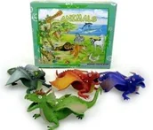 Figurki dla dzieci - Zwierzę Smok Miękka Guma Groszek Smoki 6 Kol 4175 - miniaturka - grafika 1