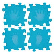 Maty edukacyjne - Promo Mata Podłogowa 16 Elementów Magic Set Niebieska Mfk-044-1 - miniaturka - grafika 1