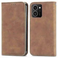 Etui i futerały do telefonów - Etui na telefon z prawdziwej skóry HMD Skyline Premium z magnetycznym zamknięciem i miejscem na kartę Zielone jak skóra Brown - miniaturka - grafika 1