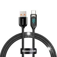 Kamery cyfrowe - akcesoria - BASEUS PRZEWÓD DO TELEFONU USB DO USB TYPU C SZYBKIE ŁADOWANIE PD 66W 1M - miniaturka - grafika 1