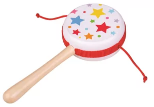 Instrument muzyczny w kolorowe gwiazdki bębenek skrętny Bigjigs Toys Twist BJ926 - Zabawki interaktywne dla dzieci - miniaturka - grafika 1