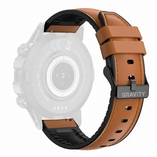 Pasek GRAVITY - 22 mm skórzano silikonowy - Akcesoria do zegarków - miniaturka - grafika 1
