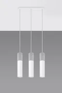 Lampy sufitowe - Sollux Lighting Lampa wisząca BORGIO 3L biały - miniaturka - grafika 1