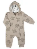 Pajacyki dla niemowląt - Niemowlęcy pajac dresowy beżowy Nicol,r.56 - miniaturka - grafika 1