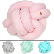 Kołdry i poduszki dla dzieci - Poduszka dekoracyjna, precel, knot, warkocz, ok.35x35 cm Poduszka dekoracyjna, precel, knot, warkocz, ok.35x35 cm (wzór: ecru/beżowy) - miniaturka - grafika 1