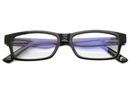 Okulary korekcyjne, oprawki, szkła - Okulary z filtrem Antyrefleksyjne zerówki Nerdy prostokątne DR-108-C1 - miniaturka - grafika 1