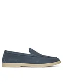 Mokasyny męskie - Gino Rossi Mokasyny MASSI-01 MI08 Niebieski - miniaturka - grafika 1