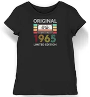 Koszulki i topy damskie - Koszulka damska na 60 urodziny original limited edition kaseta czarna XL - miniaturka - grafika 1
