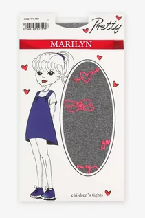 Rajstopy dziecięce - Rajstopy dziecięce z wzorzystej mikrofibry Pretty X61 Marilyn - grafika 1