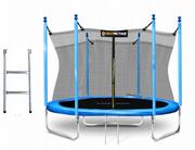 Trampoliny - TRAMPOLINA OGRODOWA DLA DZIECI 8FT 252CM DRABINKA - miniaturka - grafika 1