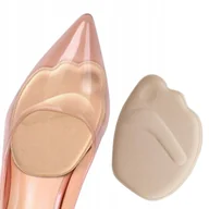 Pielęgnacja stóp - Piankowe Pół Wkładki Do Butów Na Obcasie Szpilek, Beżowe - miniaturka - grafika 1