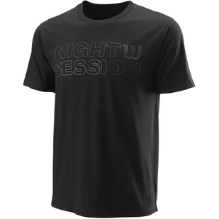 Koszulka tenisowa WILSON Night Session Tch Tee - Koszulki sportowe męskie - miniaturka - grafika 1