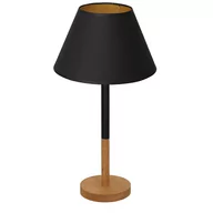 Lampy stojące - Luminex Table lamps 3755 Lampa stołowa lampka 1x60W E27 czarny/naturalny/złoty - miniaturka - grafika 1