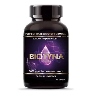 Intenson Biotyna Suplement diety 60 tab. - Włosy, skóra, paznokcie - miniaturka - grafika 1