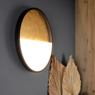 Eco-Light Kinkiet LED Vista, złoty/czarny, Ø 30 cm - Lampy ścienne - miniaturka - grafika 2