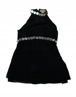 Bluzki damskie - Elegancka czarna bluzka damska Michael Kors 36 - miniaturka - grafika 1