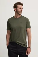 Koszulki męskie - Joop! t-shirt bawełniany męski kolor zielony gładki 30041080 - miniaturka - grafika 1