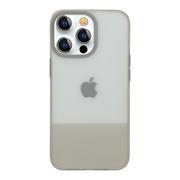 Etui i futerały do telefonów - Kingxbar Plain Series etui pokrowiec do iPhone 13 Pro Max silikonowa obudowa szary - miniaturka - grafika 1