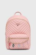 Plecaki szkolne i tornistry - Guess plecak dziecięcy kolor różowy mały gładki - miniaturka - grafika 1