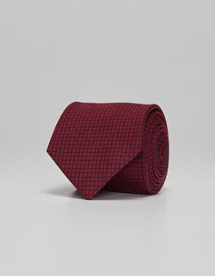 Krawat seta&cottone 73 czerwony - Krawaty i muchy męskie - miniaturka - grafika 1