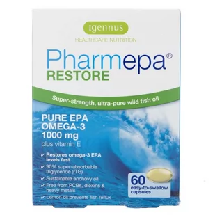 Igennus Igennus Pharmepa RESTORE 1000 mg EPA - 60 kapsułek IGEEPA90 - Witaminy i minerały - miniaturka - grafika 1