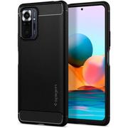 Etui i futerały do telefonów - Spigen Rugged Armor Xiaomi Redmi Note 10 Pro czarny/black ACS02844 - miniaturka - grafika 1