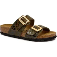 Klapki i japonki damskie - Birkenstock Klapki Sydney CB z dodatkiem skóry narrow fit - miniaturka - grafika 1