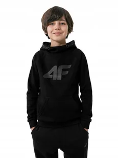 BLUZA CHŁOPIĘCA 4F DRESOWA Z KAPTUREM BAWEŁNA - Bluzy męskie - miniaturka - grafika 1