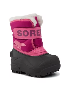 Buty dla dziewczynek - Sorel Śniegowce Toodler Snow Commander NV1960 Różowy - grafika 1