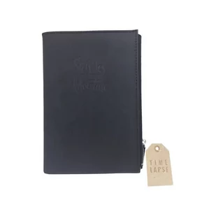 Notatnik W Linie Z Kieszonką Na Suwak Rozette A5 Czarny - Podobrazia, bloki, papiery - miniaturka - grafika 1