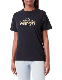 All Terrain Gear by Wrangler Damska koszulka z logo, Jet Black, M - Koszulki i topy damskie - miniaturka - grafika 1