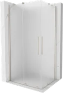 Kabiny prysznicowe - Mexen Velar Duo kabina prysznicowa rozsuwana 100x90 cm, szron, nikiel szczotkowany - 871-100-090-32-97 - miniaturka - grafika 1