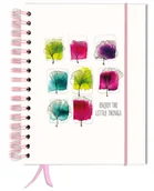 Notesy i bloczki - Bullet journal 180 stron notatnik pamiętnik A5+ kropki gumka - miniaturka - grafika 1