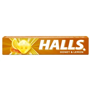 Halls Honey & Lemon 33.5G - Gumy do żucia, lizaki, dropsy - miniaturka - grafika 1