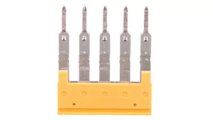 Weidmuller Mostek poprzeczny 5-torowy, raster 5,1mm żółty ZQV 2.5/5 1608890000 1608890000 - Kostki, złączki, wtyczki - miniaturka - grafika 1
