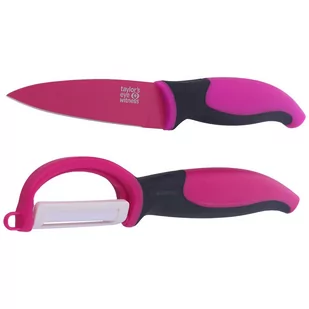 Zestaw Taylor's Eye Nóż Obierak i Obieraczka Pink (377800) - Noże - miniaturka - grafika 2
