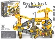 Samochody i pojazdy dla dzieci - 1PUNKT MEGA Tor Budowlany + Akcesoria 44el. - miniaturka - grafika 1